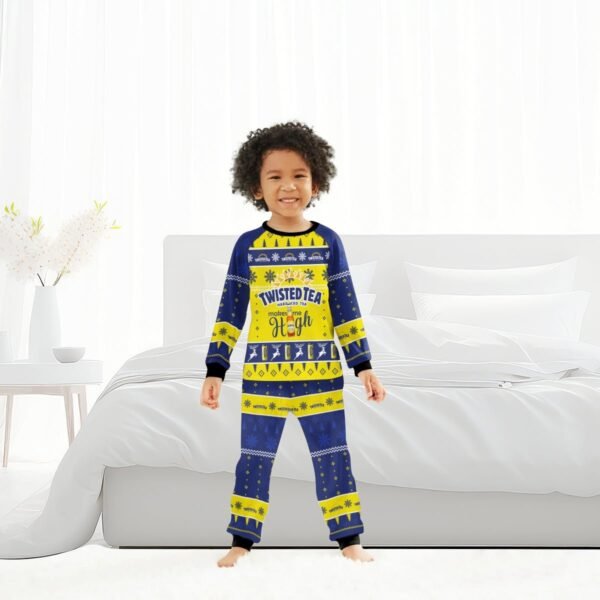 Twisted Tea Makes Me High Christmas Family Pajamas Set