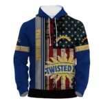 Twisted Tea Stainless Steel American Flag Hoodie & Zip Hoodie