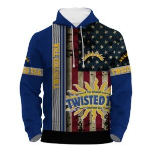 Twisted Tea Stainless Steel American Flag Hoodie & Zip Hoodie - Flexiquor.com