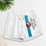 Blue Stripe Angry Orchad Women's Casual Shorts