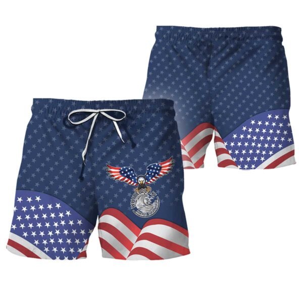 White Claw American Eagle Swim Trunks