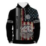 White Claw Stainless Steel American Flag Hoodie & Zip Hoodie