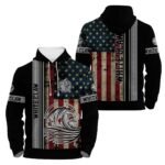 White Claw Stainless Steel American Flag Hoodie & Zip Hoodie
