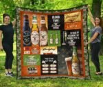 Yuengling Blood Type Flannel Blanket