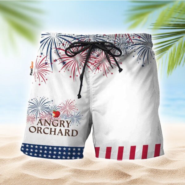 Angry Orchard American Independence Day Swim Trunks