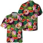 Dunkin' Donuts Watermelon Hawaiian Shirt