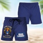 Bud Light Blue Basic Swim Trunks