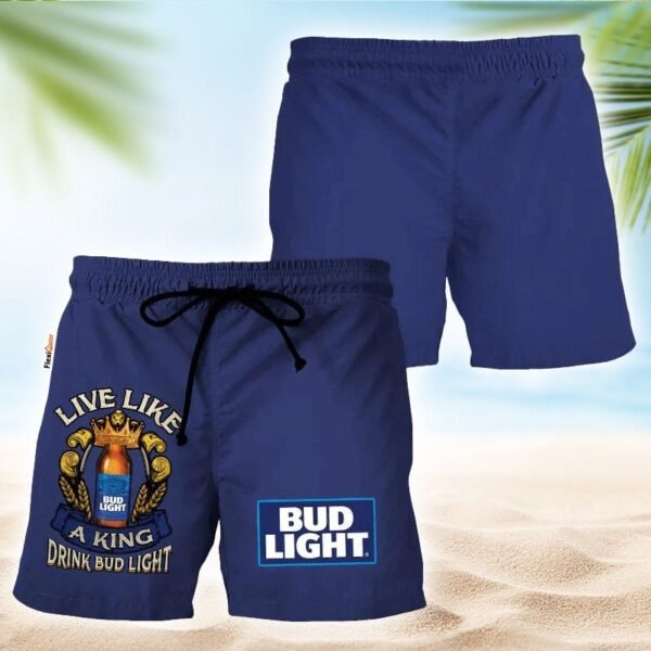 Bud Light Blue Basic Swim Trunks