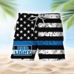 Bud Light USA Flag Swim Trunks