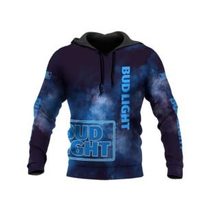 Bud Light Colorful Smoke Hoodie & Zip Hoodie