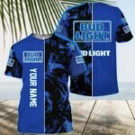 Personalized Bud Light Galaxy Mosaic T-Shirt