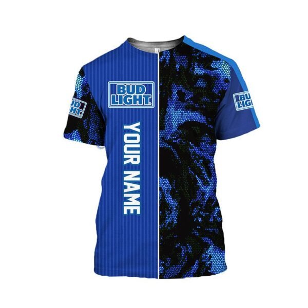 Personalized Bud Light Galaxy Mosaic T-Shirt