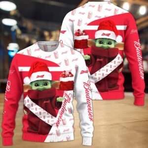 Budweiser Xmas Baby Yoda Sweatshirt