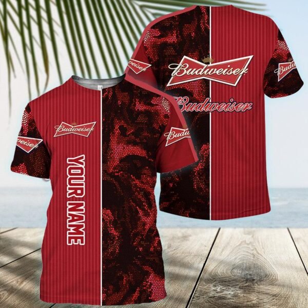 Personalized Budweiser Galaxy Mosaic T-Shirt