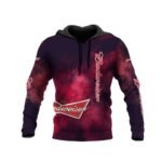 Budweiser Colorful Smoke Hoodie & Zip Hoodie