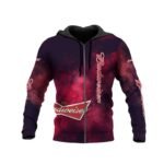 Budweiser Colorful Smoke Hoodie & Zip Hoodie