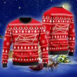 Christmas Cheers With Budweiser Beer Ugly Sweater