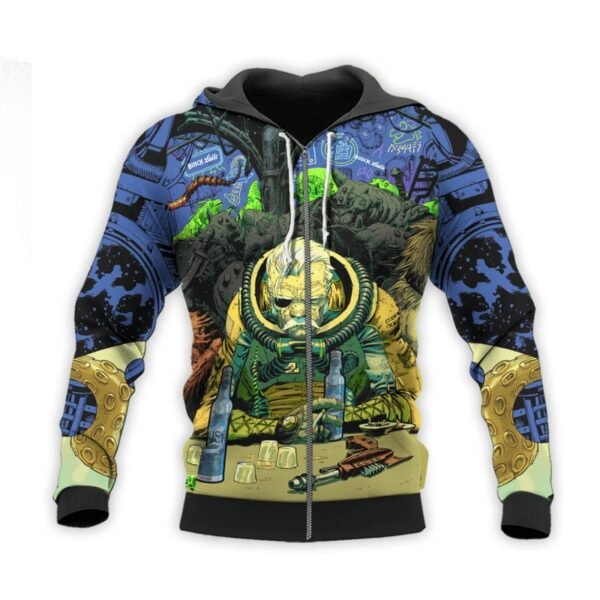 The Old Man Of Fear Agent Drink Busch Latte Hoodie & Zip Hoodie