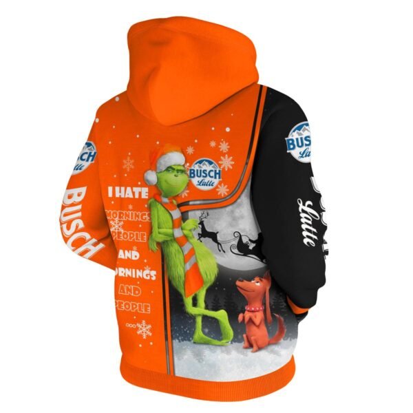 Busch Latte Christmas Grinch Hoodie