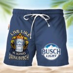 Busch Light Blue Basic Swim Trunks