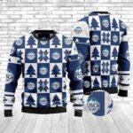 Busch Light Christmas Checkered Pattern Ugly Sweater