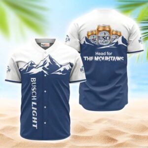 Busch Light Head For The Mountains Jersey Shirt