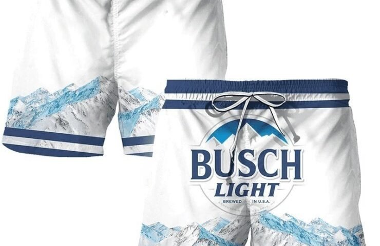 Summer Vibes with Busch Light Swim Trunks - Flexiquor.com