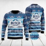 Busch Light Xmas Snowflakes Ugly Sweater