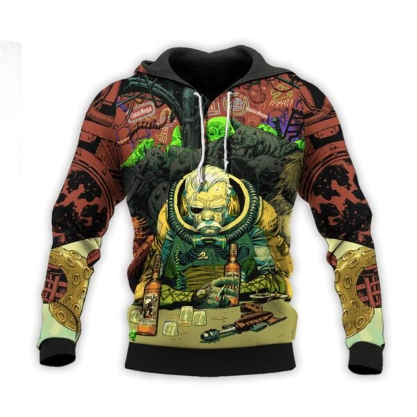 The Old Man Of Fear Agent Drink Captain Morgan Hoodie & Zip Hoodie