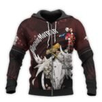 Personalized Captain Morgan Deer Skull With Mushrooms Hoodie & Zip Hoodie