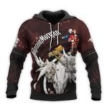 Personalized Captain Morgan Deer Skull With Mushrooms Hoodie & Zip Hoodie
