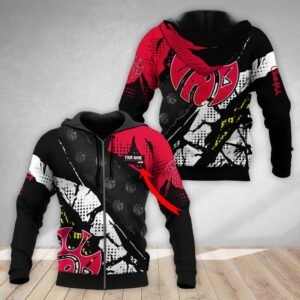 Personalized Halftone Chick Fil A Hoodie & Zip Hoodie