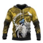 Personalized Corona Extra Deer Skull With Mushrooms Hoodie & Zip Hoodie
