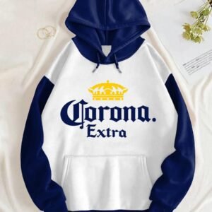 Corona Extra Midnight Blue And White Hoodie