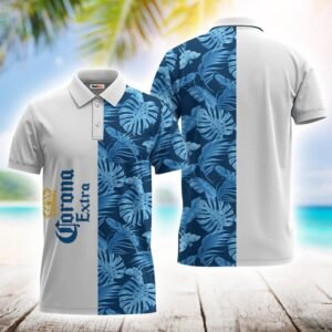 Corona Extra Swiss Cheese Leaf Polo Shirt
