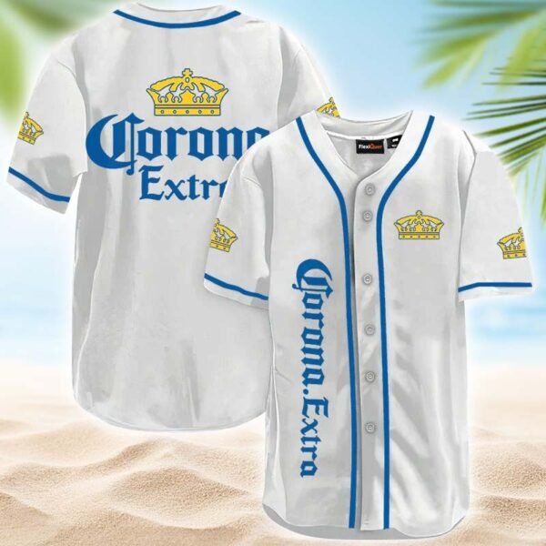 Corona Extra White Baseball Jersey