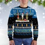 Corona Beer Santa Reindeer Snowflake Christmas Sweater