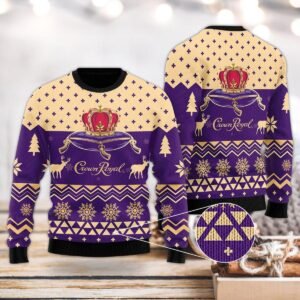Crown Royal Christmas Reindeer Ugly Sweater