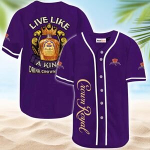 Crown Royal Live Like A King Baseball Jersey