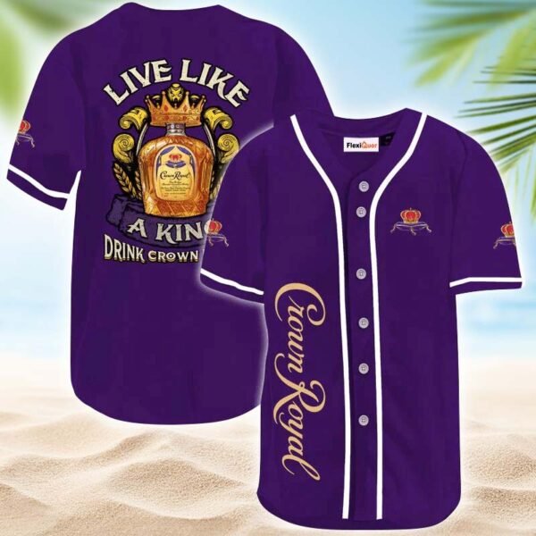 Crown Royal Live Like A King Baseball Jersey