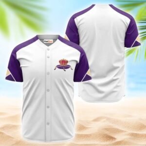 Crown Royal White And Purple Jersey Shirt