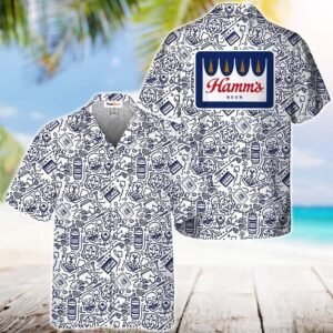Doodle Art Hamm's Beer Hawaiian Shirt