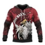 Personalized Fireball Deer Skull With Mushrooms Hoodie & Zip Hoodie