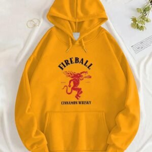 Fire Ball Cinnamon Whisky Dark Yellow Hoodie