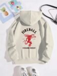 Fire Ball Cinnamon Whisky Light Gray Hoodie