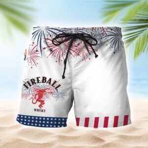 Fireball American Independence Day Swim Trunks - Flexiquor.com