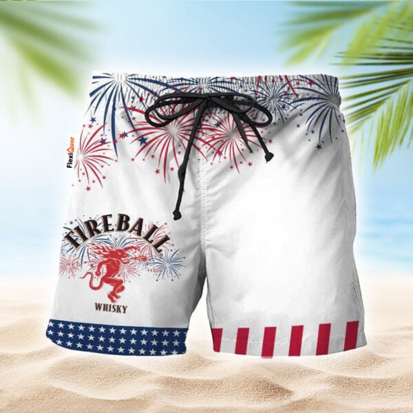 Fireball American Independence Day Swim Trunks
