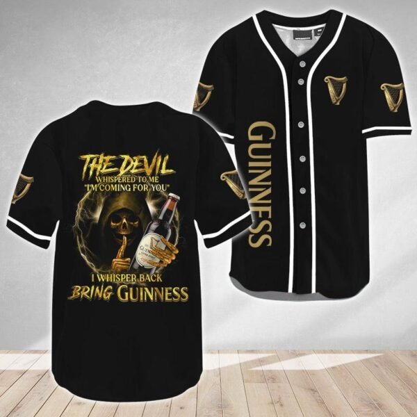 Guinness Bring From Devil Baseball Jersey