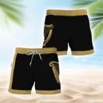 Guinness Black Beige Basic Swim Trunks