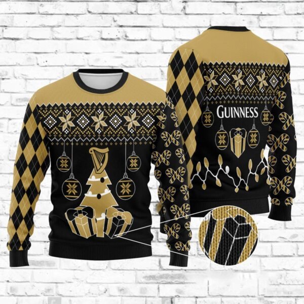 Guinness Christmas Gift Ugly Sweater